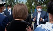 Президент Кыргызстана совершает поездку в Чуйскую область
