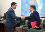 Президент Садыр Жапаров принял министра инвестиций Алмамбета Шыкмаматова