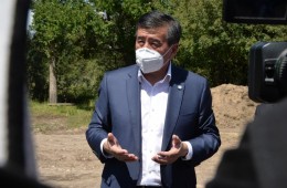 Продолжается рабочая поездка Президента Сооронбая Жээнбекова в Иссык-Кульскую область 