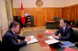 И.о. президента Кыргызстана встретился с главой МИД страны