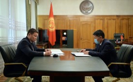Талант Мамытов принял председателя правления ОАО «Национальная энергетическая холдинговая компания»