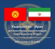 Главы МИД Кыргызстана и Ирана обменялись поздравлениями