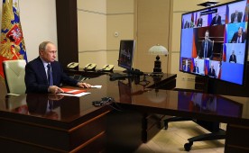 Владимир Путин провел совещание с членами Совета Безопасности